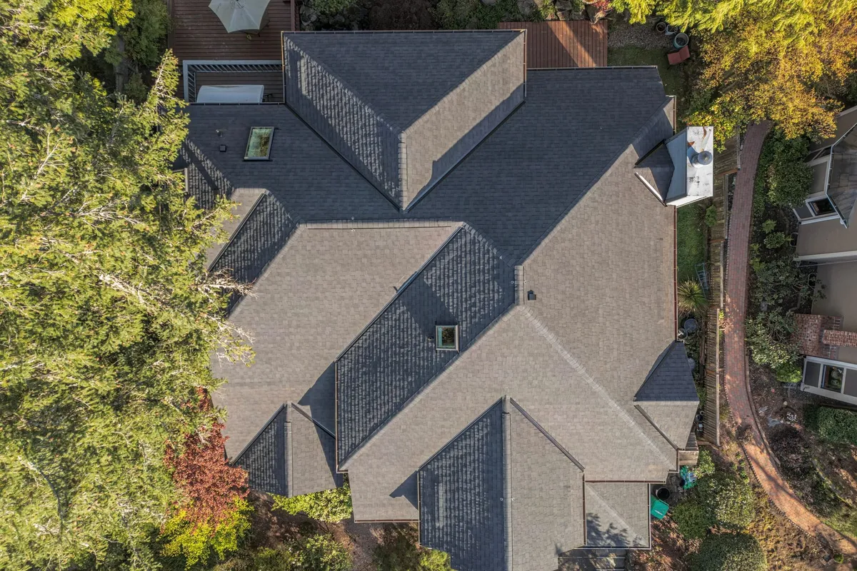 Roofing and attic ventilation detail